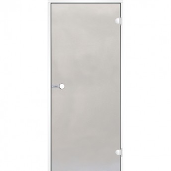 Дверь HARVIA с алюминиевой коробкой 8х21 стекло сатин