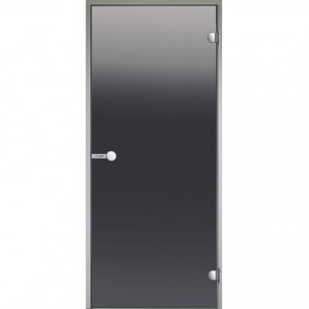 Дверь HARVIA с алюминиевой коробкой 9х21 стекло серое