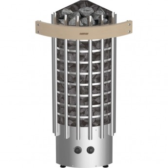 Печь электрическая HARVIA GLOW CORNER TRC90 со встроенным пультом, угловая